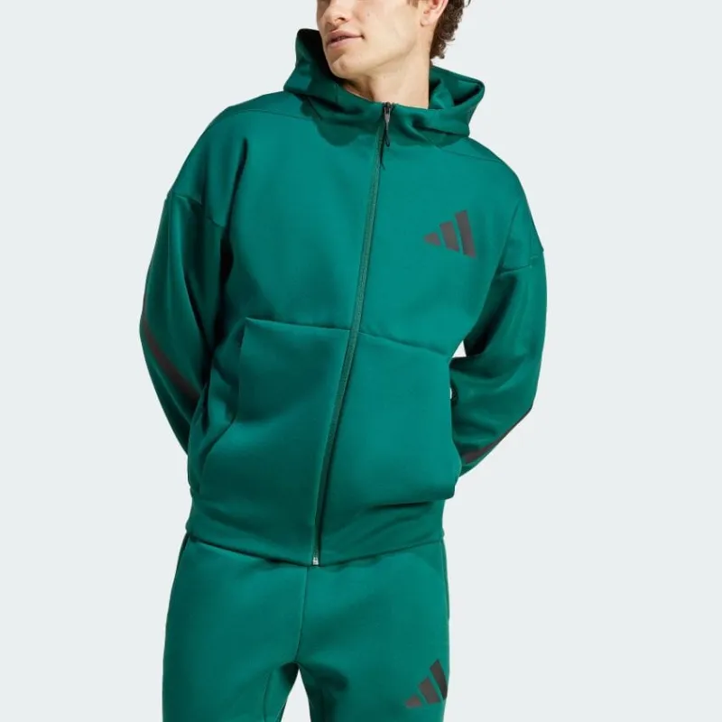Adidas Free Shipping With AdiClub Z.N.E. Full Zip Hooded Track Jacket-1