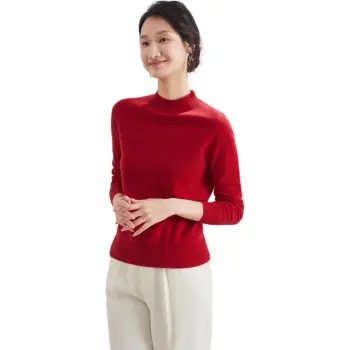 MIHUANG Cashmere Sweater Women's Joyful Red