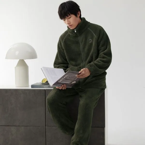 Floating light islands Men Pajama Sets-2