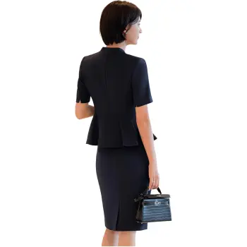 ONE SHALLOW Business Suits Women's Navy Blue