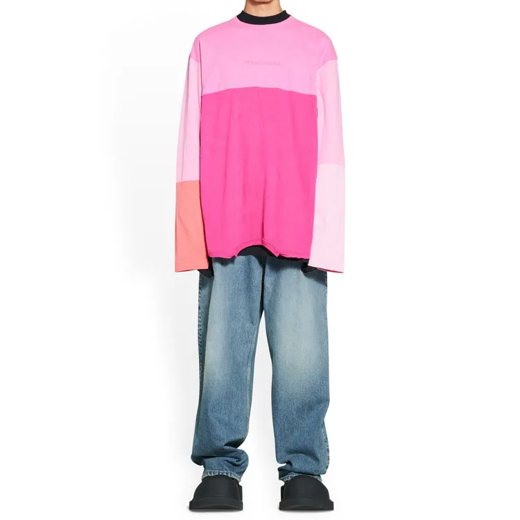 Balenciaga T-Shirts Men Pink-2