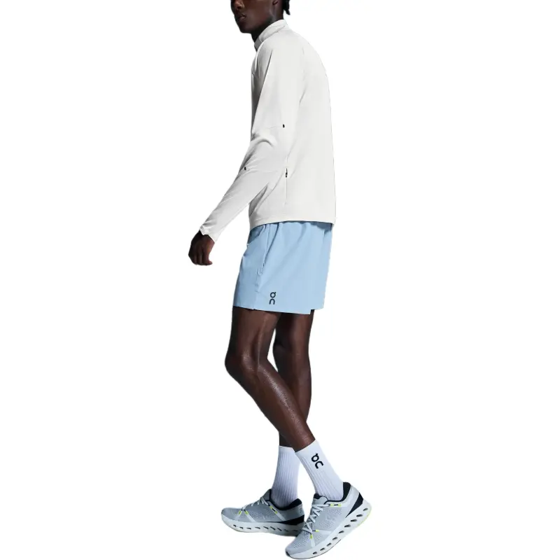 On Performance Sports Shorts Men's Light Gray Blue-2