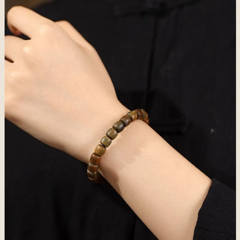 Yuxin Green Sandalwood Bracelets Unisex-7