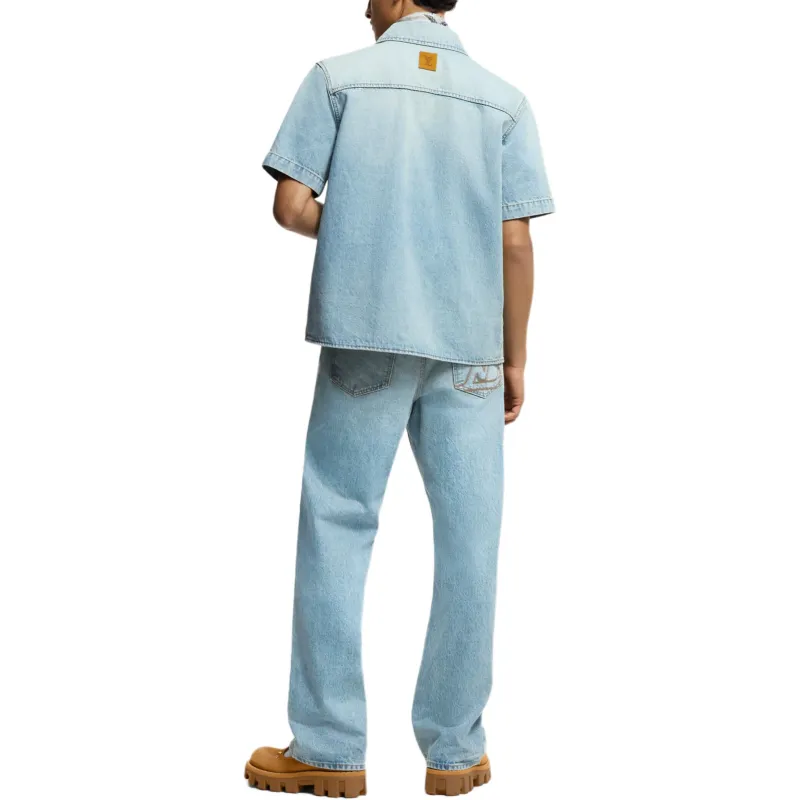 LOUIS VUITTON Short Sleeved Denim Shirt-3