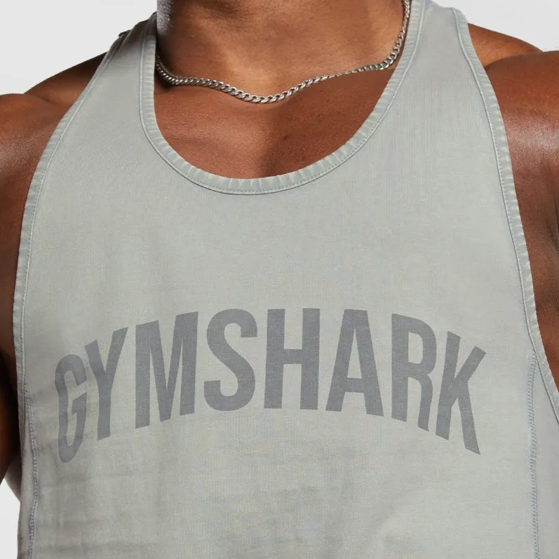 GYMSHARK Tank Top Men's Smoke Gray-4