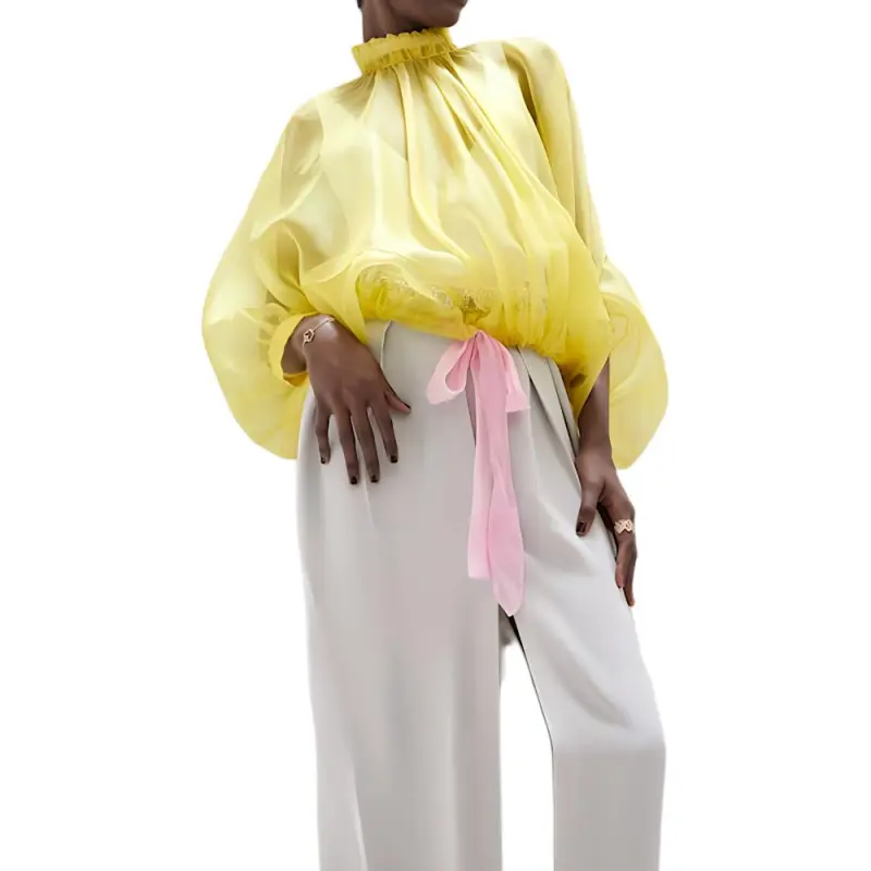 FENDI Shirts Women's Yellow-2
