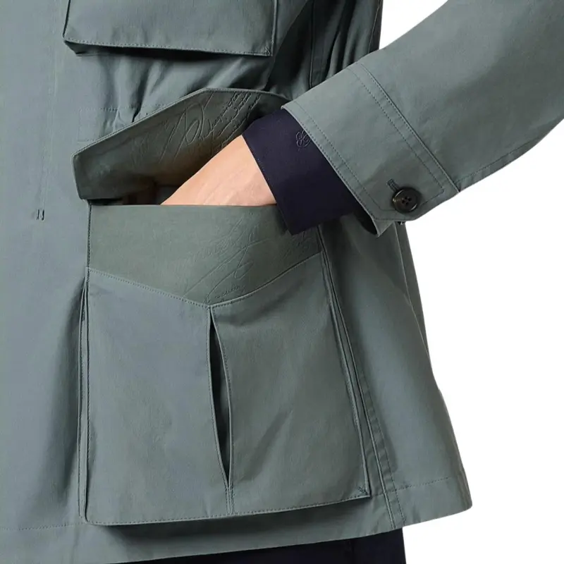 BERLUTI SS25 Jackets Coats Men's Cyrus Forest Green-5