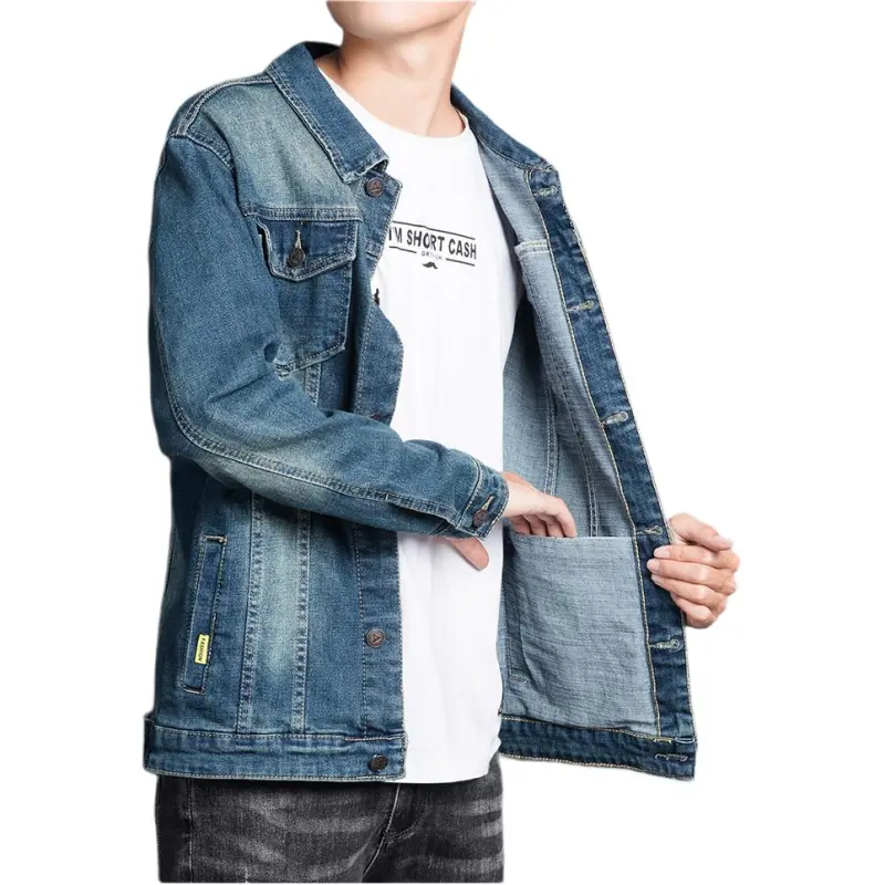 PIERRE CARDIN Denim Jacket Men's Blue-6
