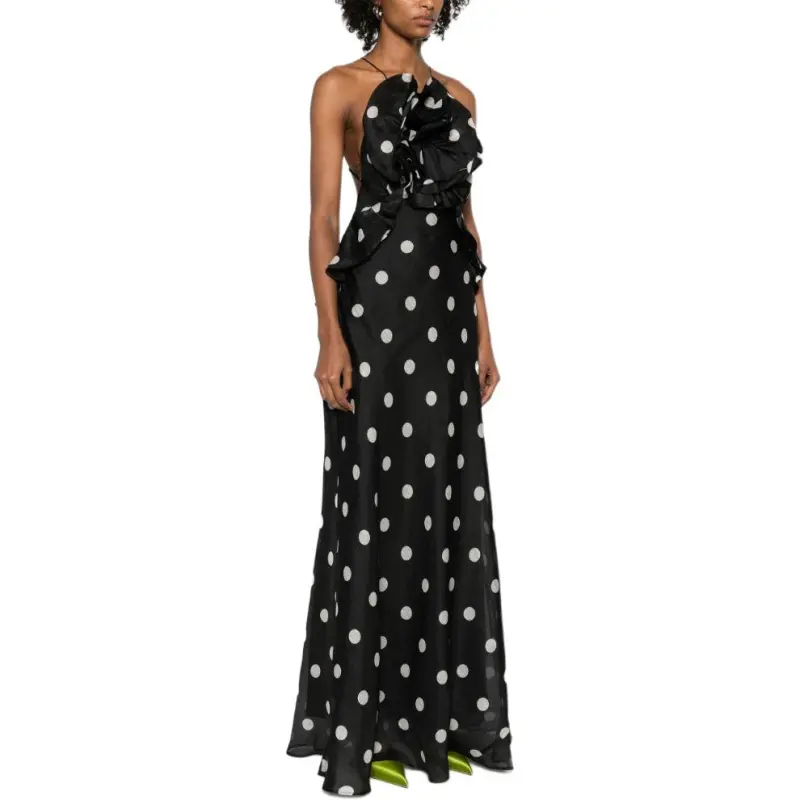 Zimmermann Crush Ruffle Halter Maxi Dress-3