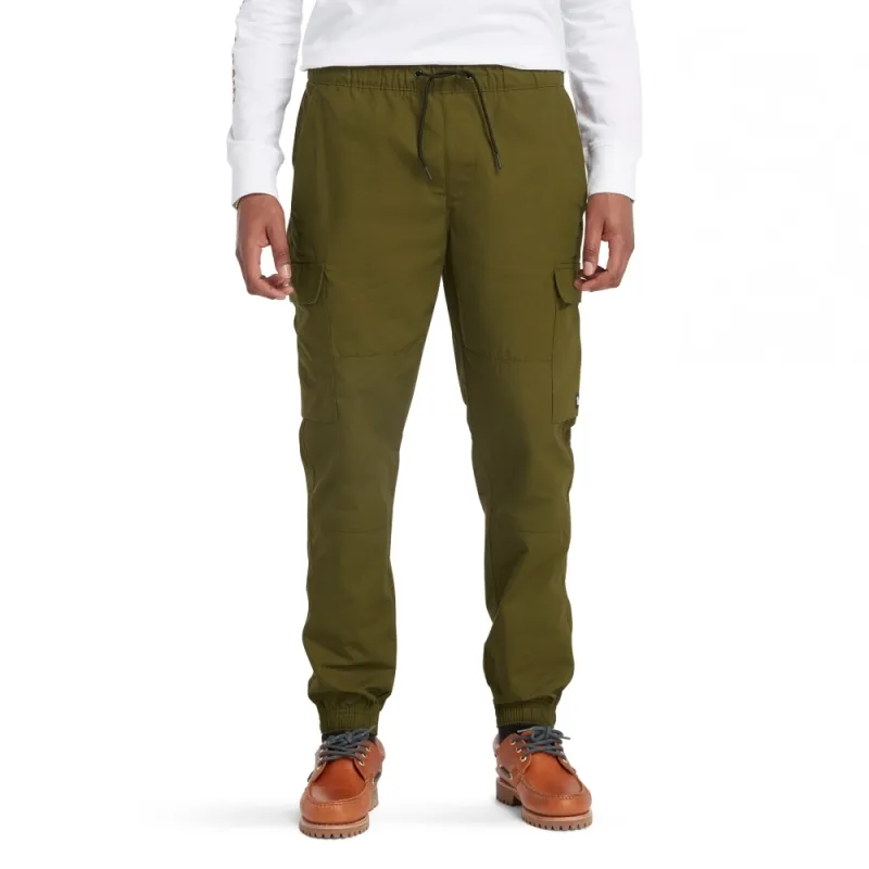 Timberland Casual Pants Men Olive Green-2