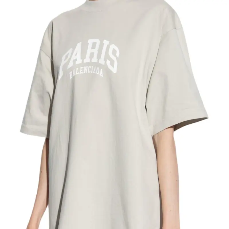 Balenciaga Paris Logo Printed Oversized T-Shirt-3