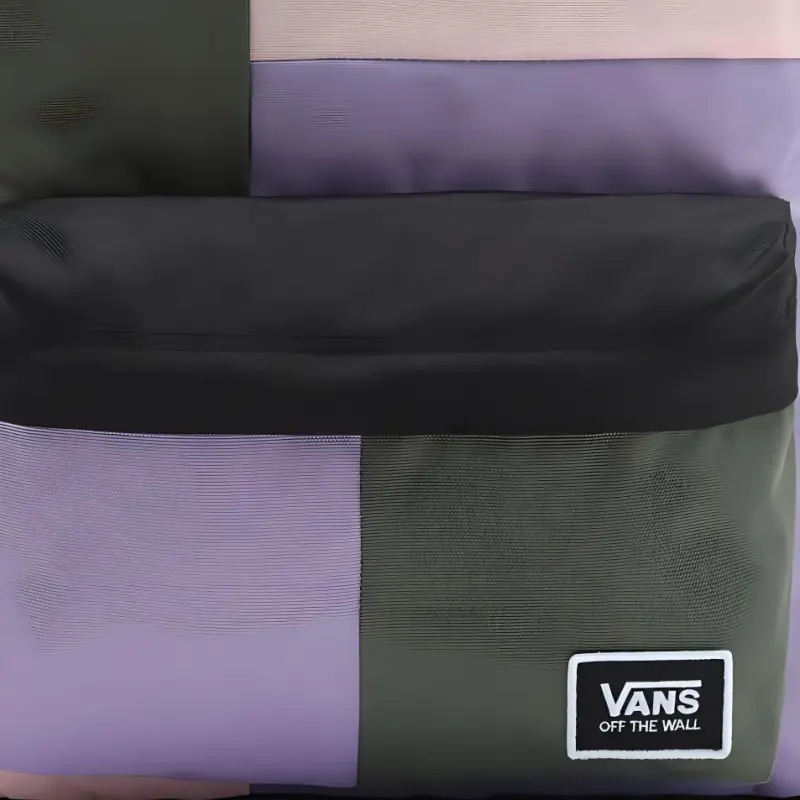 Vans Polyester Backpack Regular Unisex Black Patchwork-4