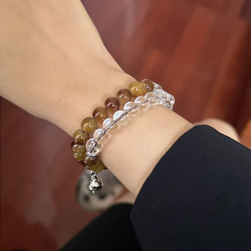 Mù Shàng Yún Yě Colored Glaze Bracelets Unisex-3