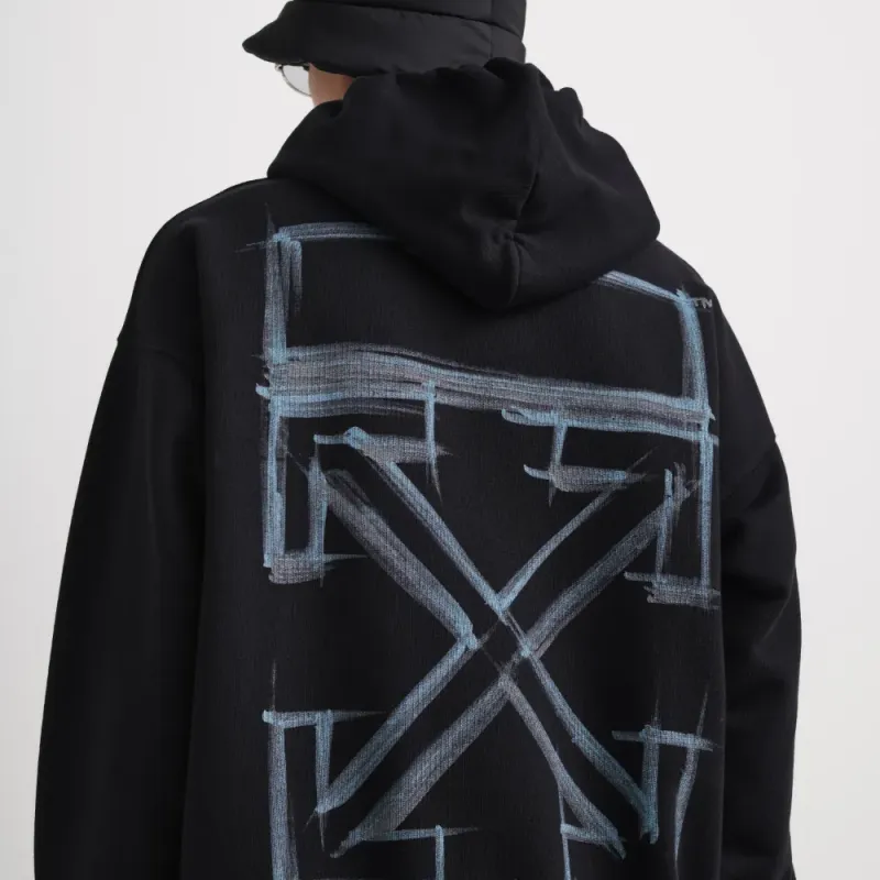 OFF WHITE Marker Skate Hooded Sweatshirt-4