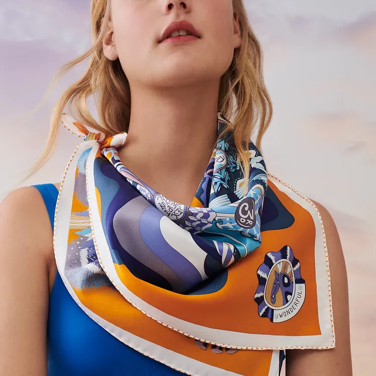 HERMES Silk Scarves Unisex Multicolor-1