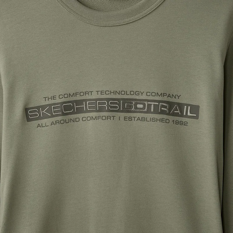 Skechers Sportlife Sweatshirt Men's Laurel Oak Gray-4