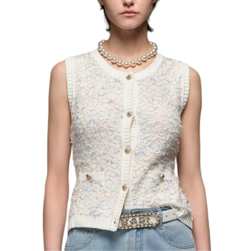 KARL LAGERFELD SS25 Tank Top Women's White-1