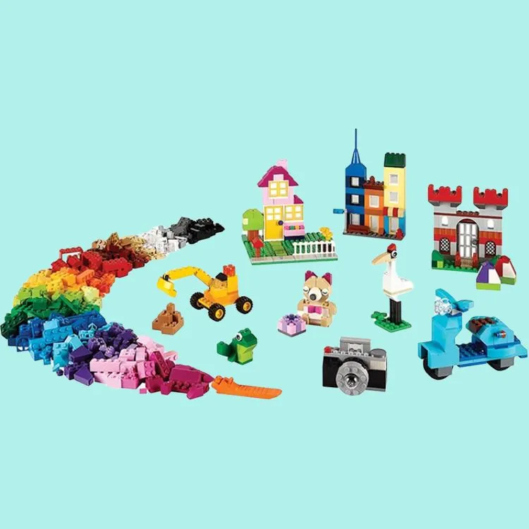 LEGO Classic Collection Large Size Accumulation Wooden Box Building Blocks 301 600pcs 10698-2