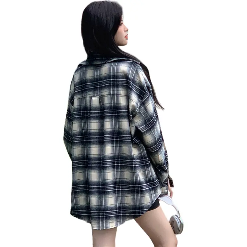 Wen Shan Shirts Women's Vintage Plaid-1