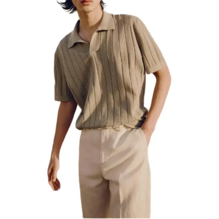 H&M Polo Shirts Men Umber-2