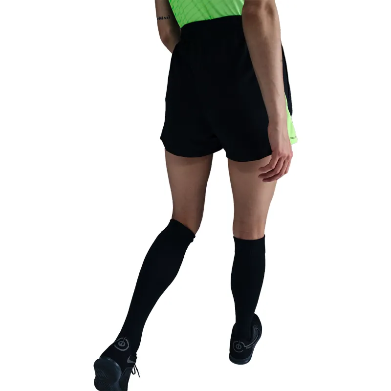 Nike Dri Fit Australien Academy Pro Strick Fußballshorts Damen Soccer Bottoms Women's Black/Lime/Lime-1