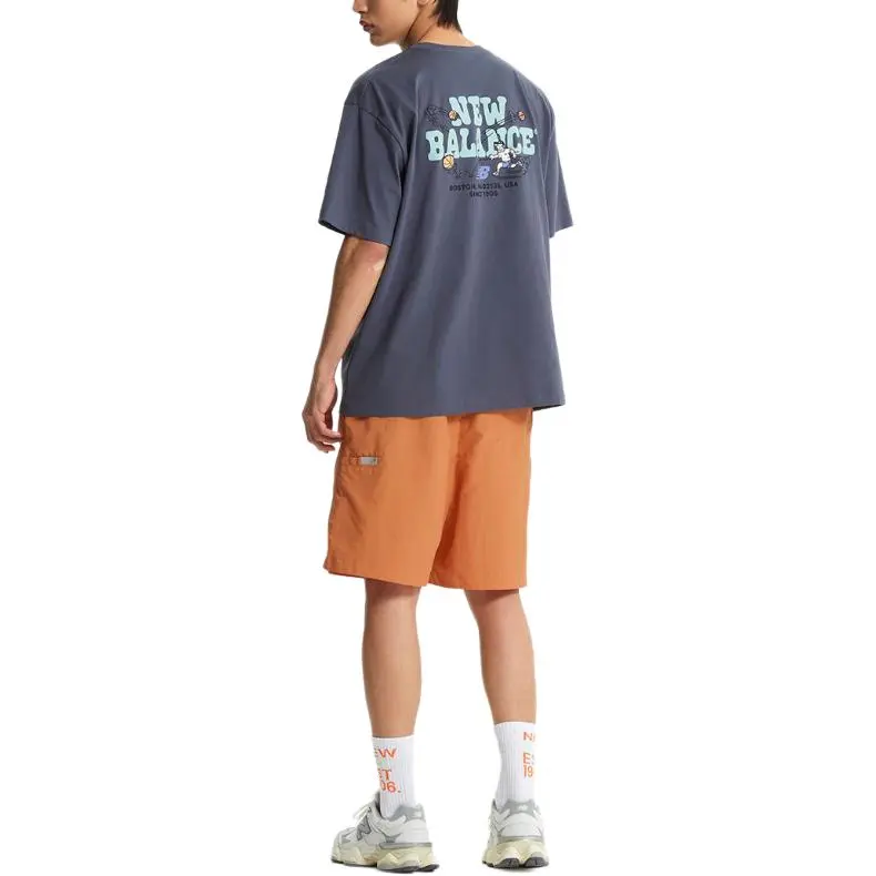 New Balance SEMI OVER FITUNI NB BOY T Shirt Men's CF Dark Purple-3
