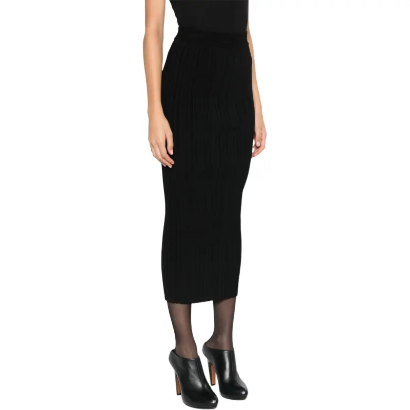 BALMAIN Classic Pleated Midi Skirt-4