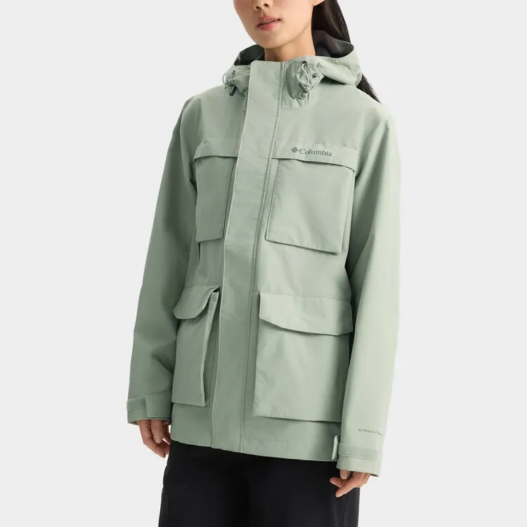 Columbia Waterproof Windbreaker Jacket Unisex Green-2