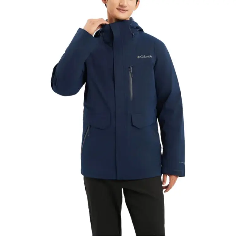 Columbia City Outdoor Collection Windbreaker Jacket Men's Navy Blue-2