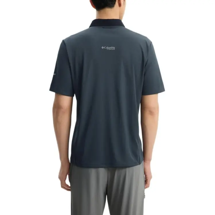Columbia TITANIUM Polo Shirt Men's Black-2