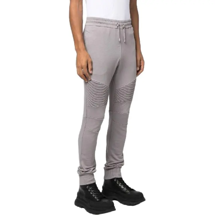 BALMAIN Knitted Sweatpants Men's Gray-5