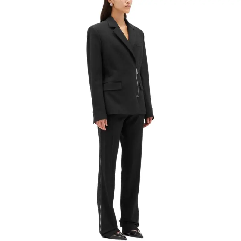 MSGM Logo Patch Zipped Blazer-2