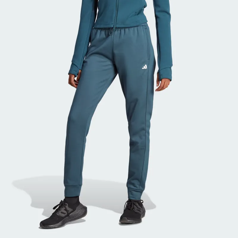Adidas AEROREADY Knitted Sweatpants Women's Night Blue-2