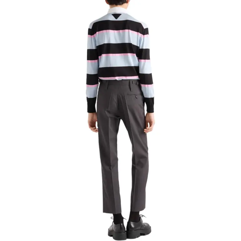 PRADA Striped Polo Shirt-2