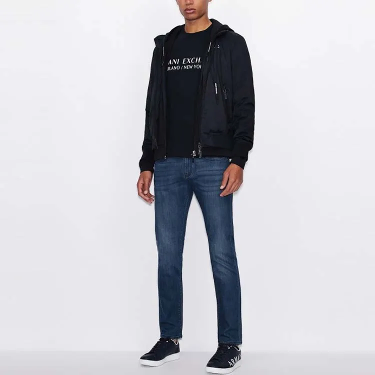EMPORIO ARMANI SS22 T Shirt Men's Navy Blue-1