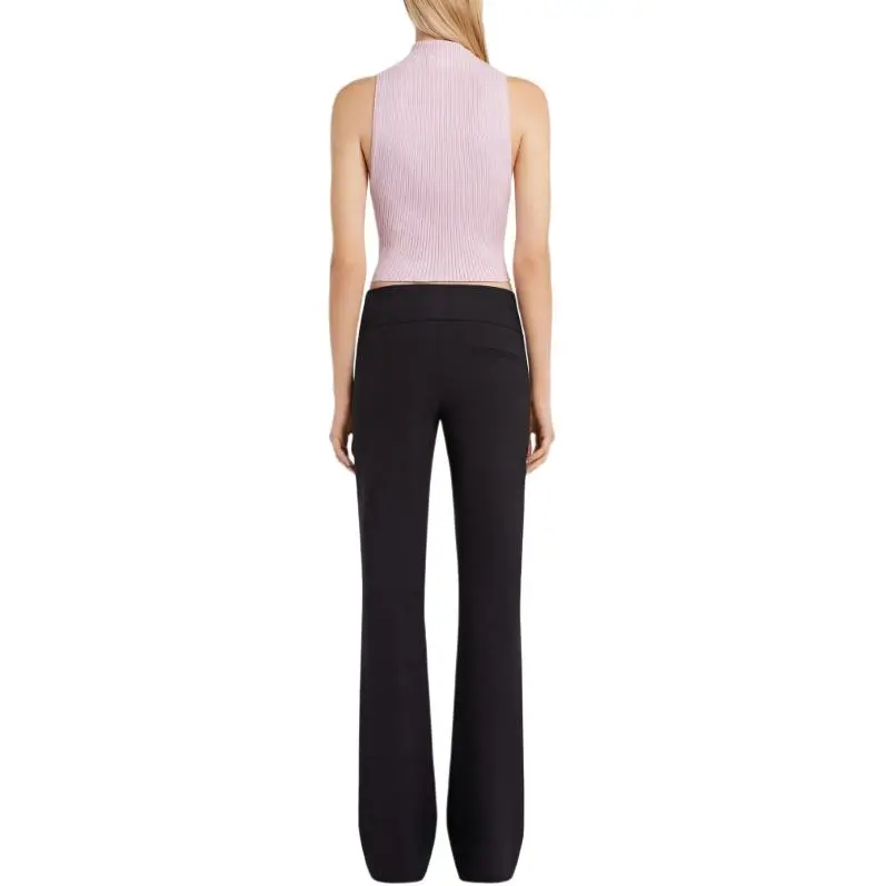 COURREGES Mockneck Light Rib Top 'Salt Pink'-3