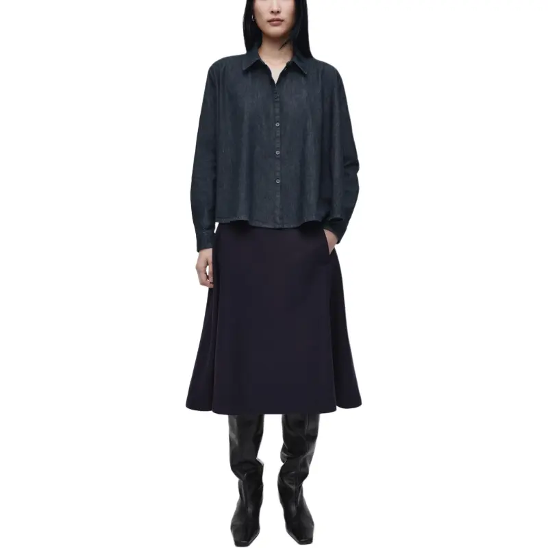 COS Shirts Women's Indigo-4