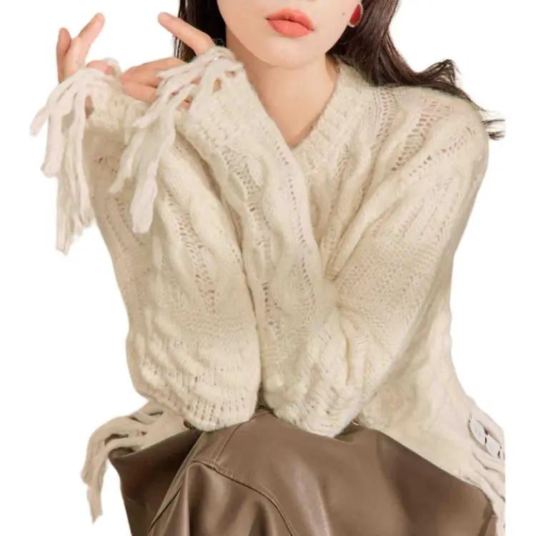 QIAOYUHUAZUN Knitwear Women's Beige-1