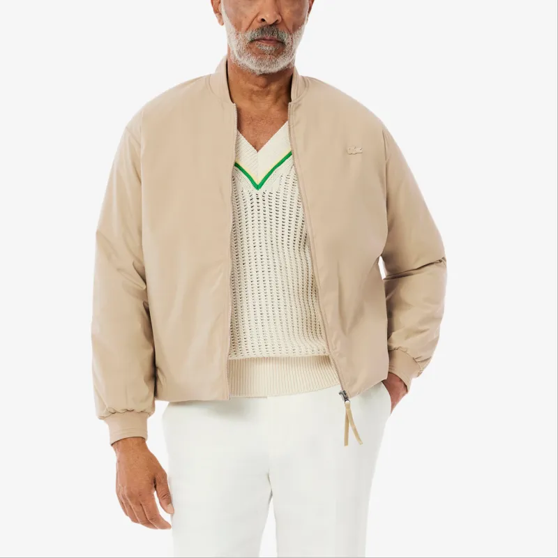 LACOSTE SS25 Jacket Men's Milk Coffee-1