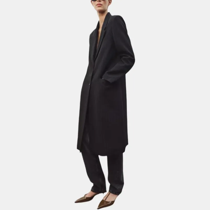 ZARA ZW Series Coats Women's Black-3