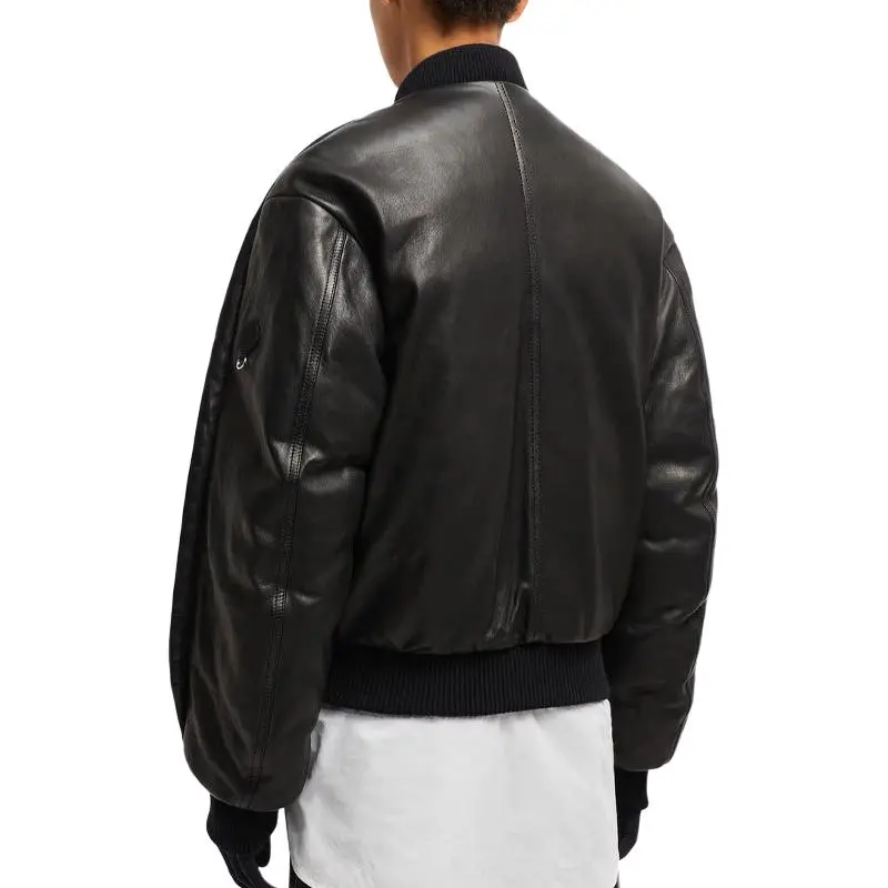 MONCLER GENIUS Moncler X Willow Smith Leather Bomber Jacket-3