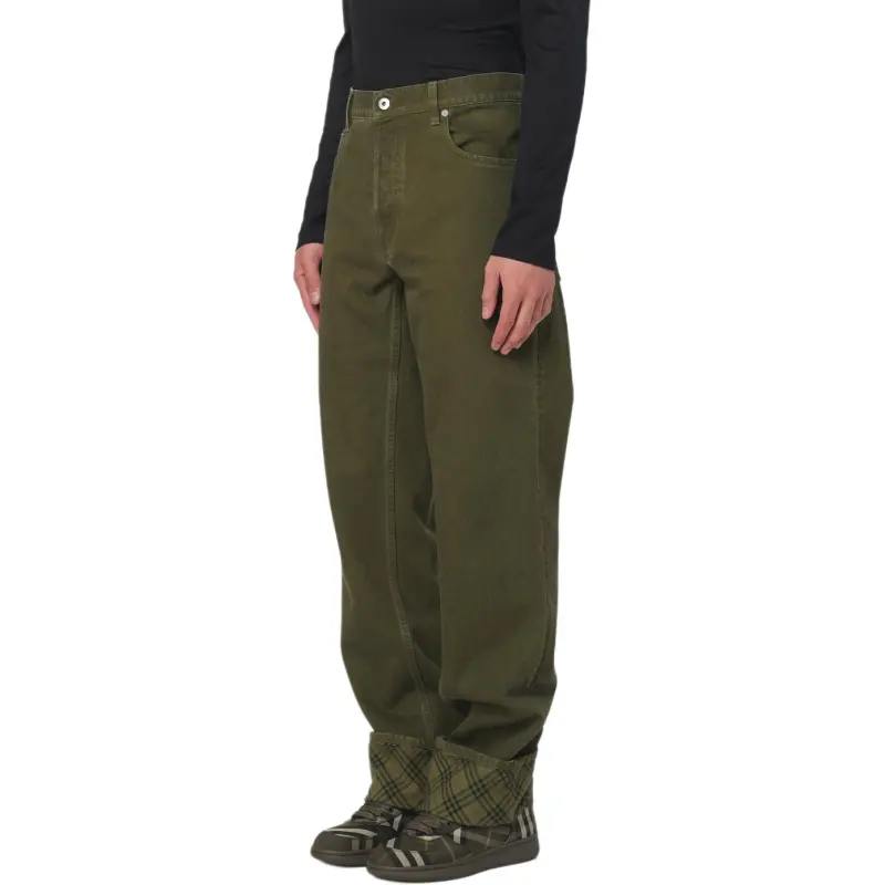 Burberry Tapered Leg Turn Up Hem Jeans-3