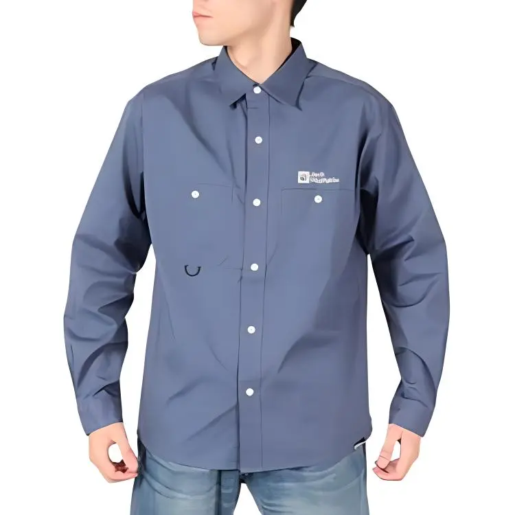 JACK WOLFSKIN Shirts Men Blue-1