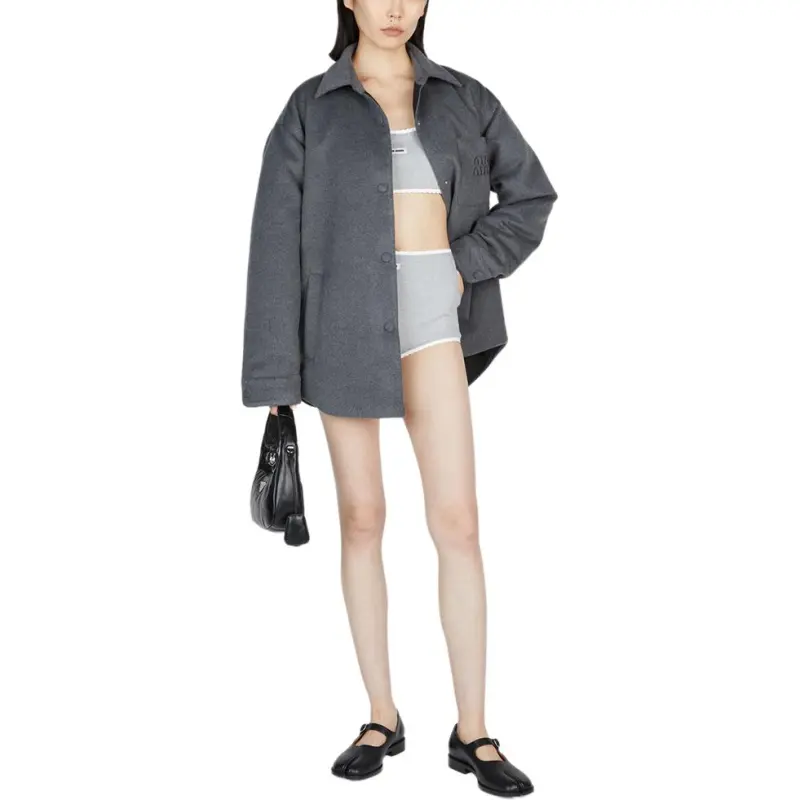 MIU MIU Jackets Coats Women's Gray-2