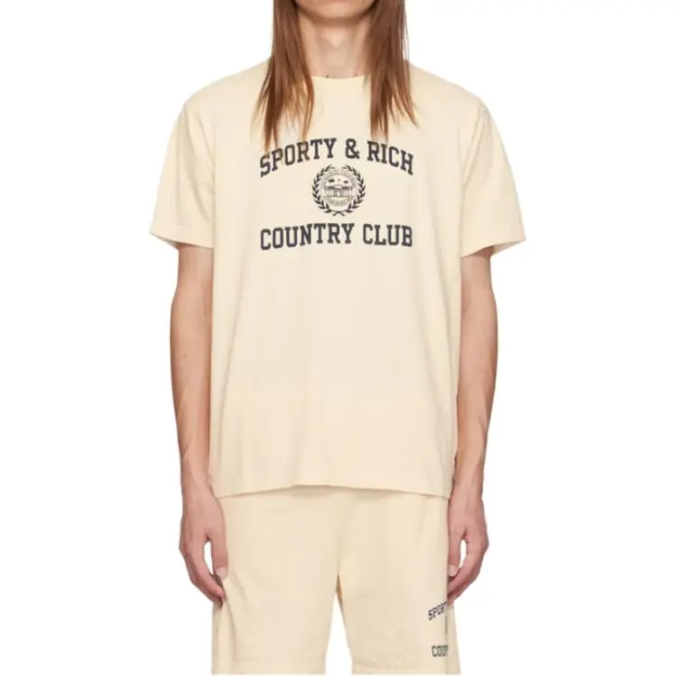 SPORTY & RICH Varsity Crest T Shirt-2