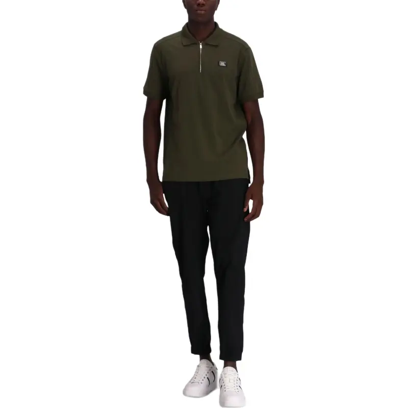 KARL LAGERFELD / Karl Lagerfeld Jeans Zip-up Polo Shirt-1