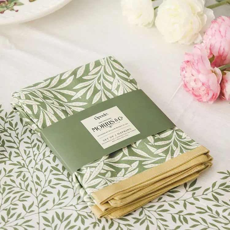 Portmeirion Cotton Tablecloth, Napkin Holders, Table Flags, And Table Runners-11