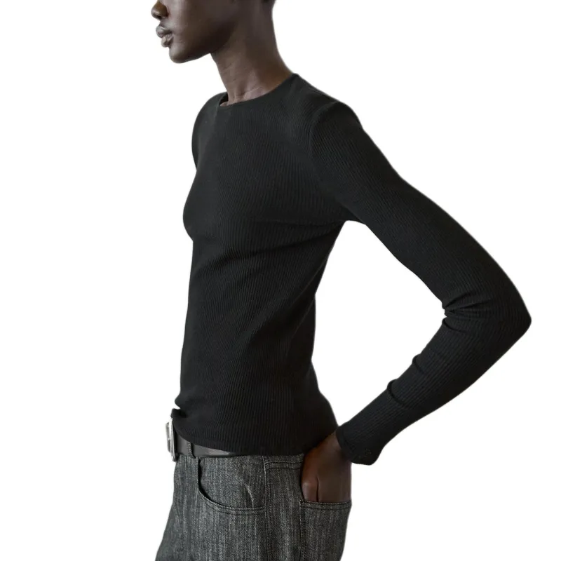 Massimo Dutti T-Shirt Women's Black-3