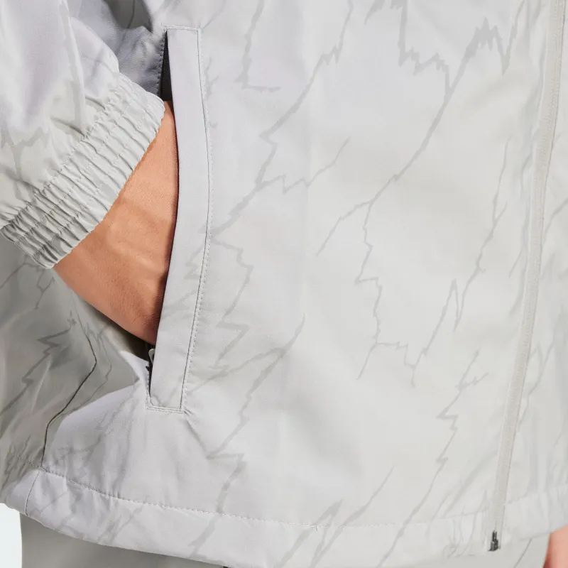 Adidas Originals Montreal Print Windbreaker Jackets Coats Men's Pure Gray-3