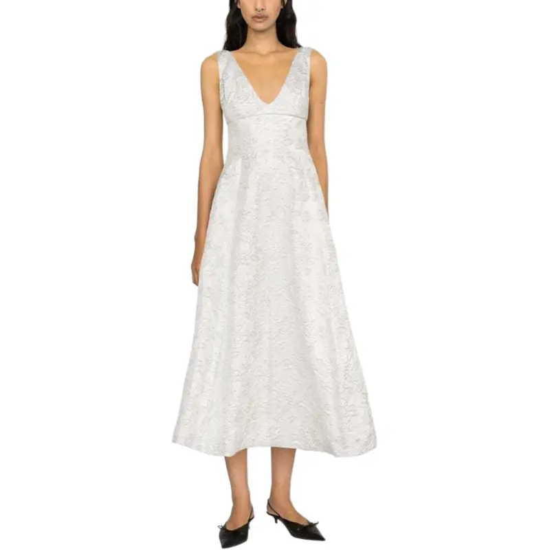 PHILOSOPHY DI LORENZO SERAFINI Floral Embroidered Sleeveless Dress-2